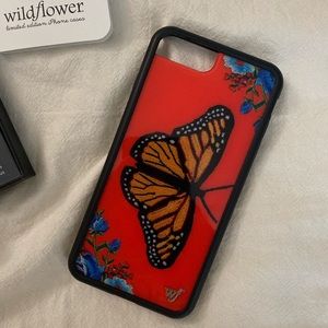 Wildflower Butterfly iPhone plus case 6+/7+/8+